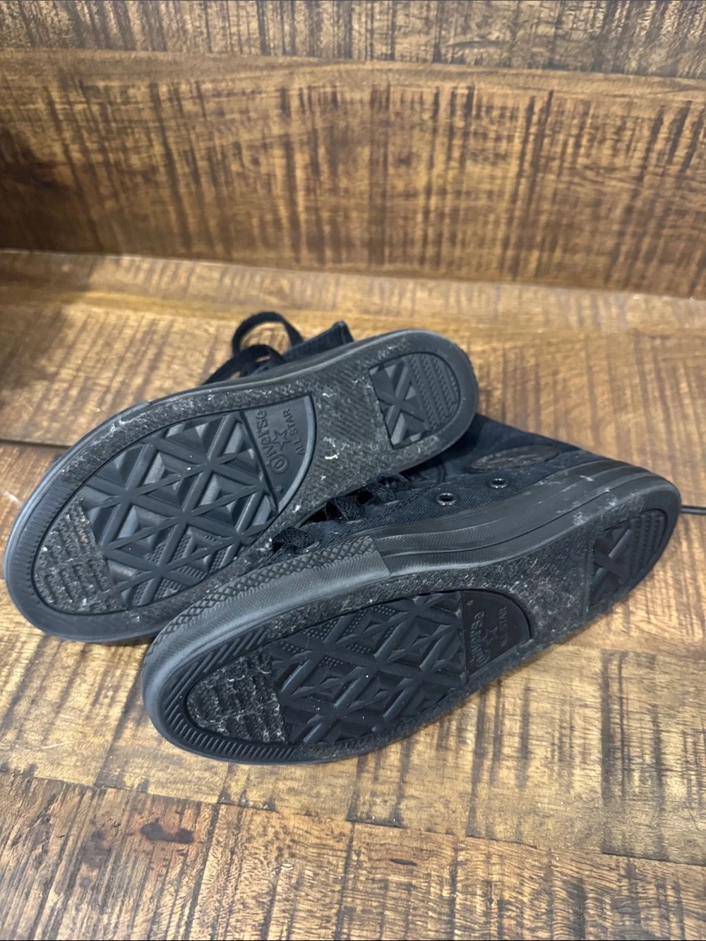 Converse Kids Black High-Top Canvas Sneakers